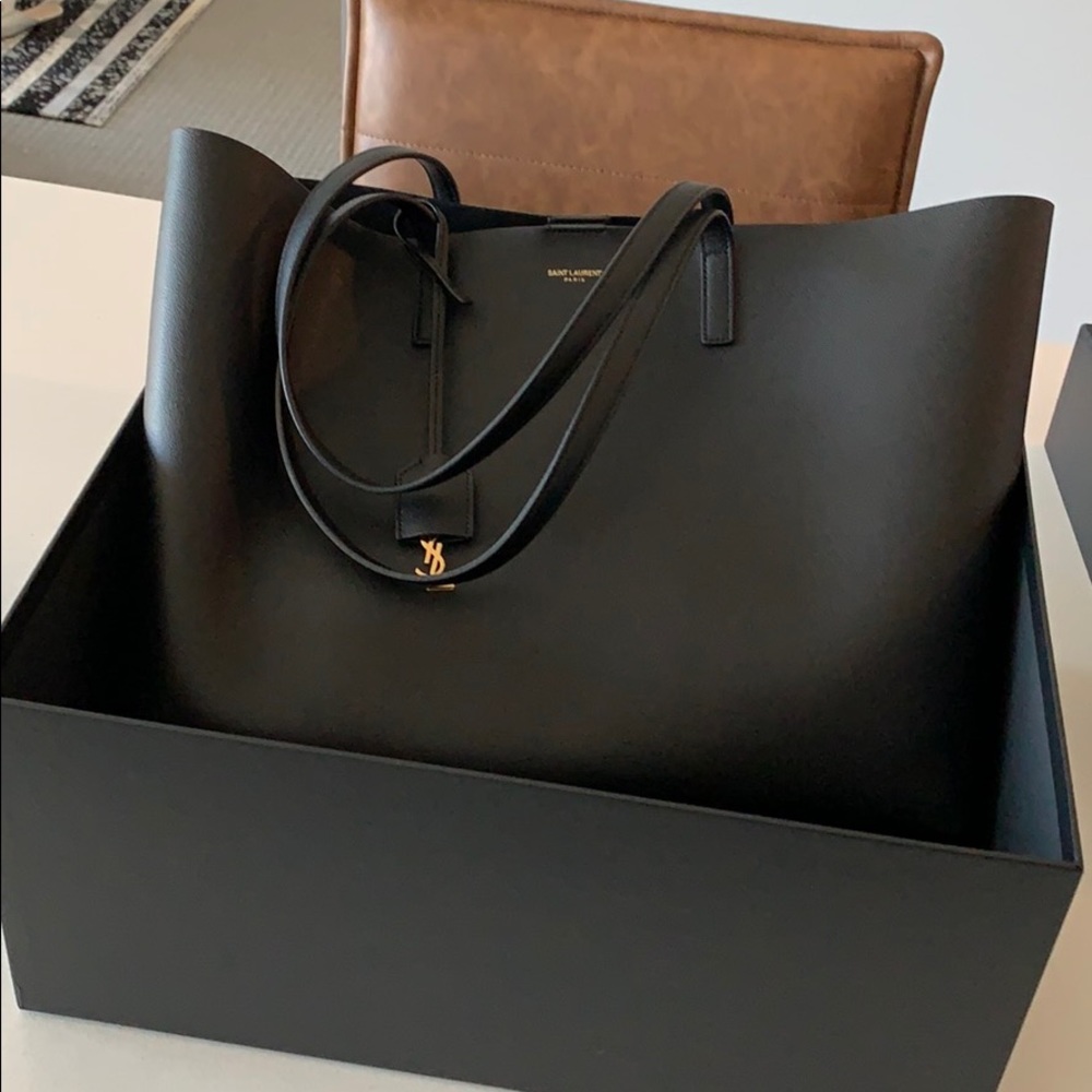 YSL Shopping Tote Black